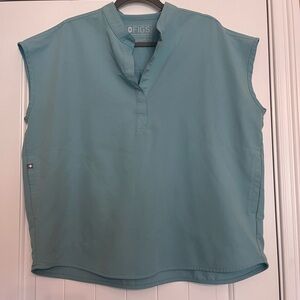 FIGS women’s Rafaela top in Seaglass, size Large